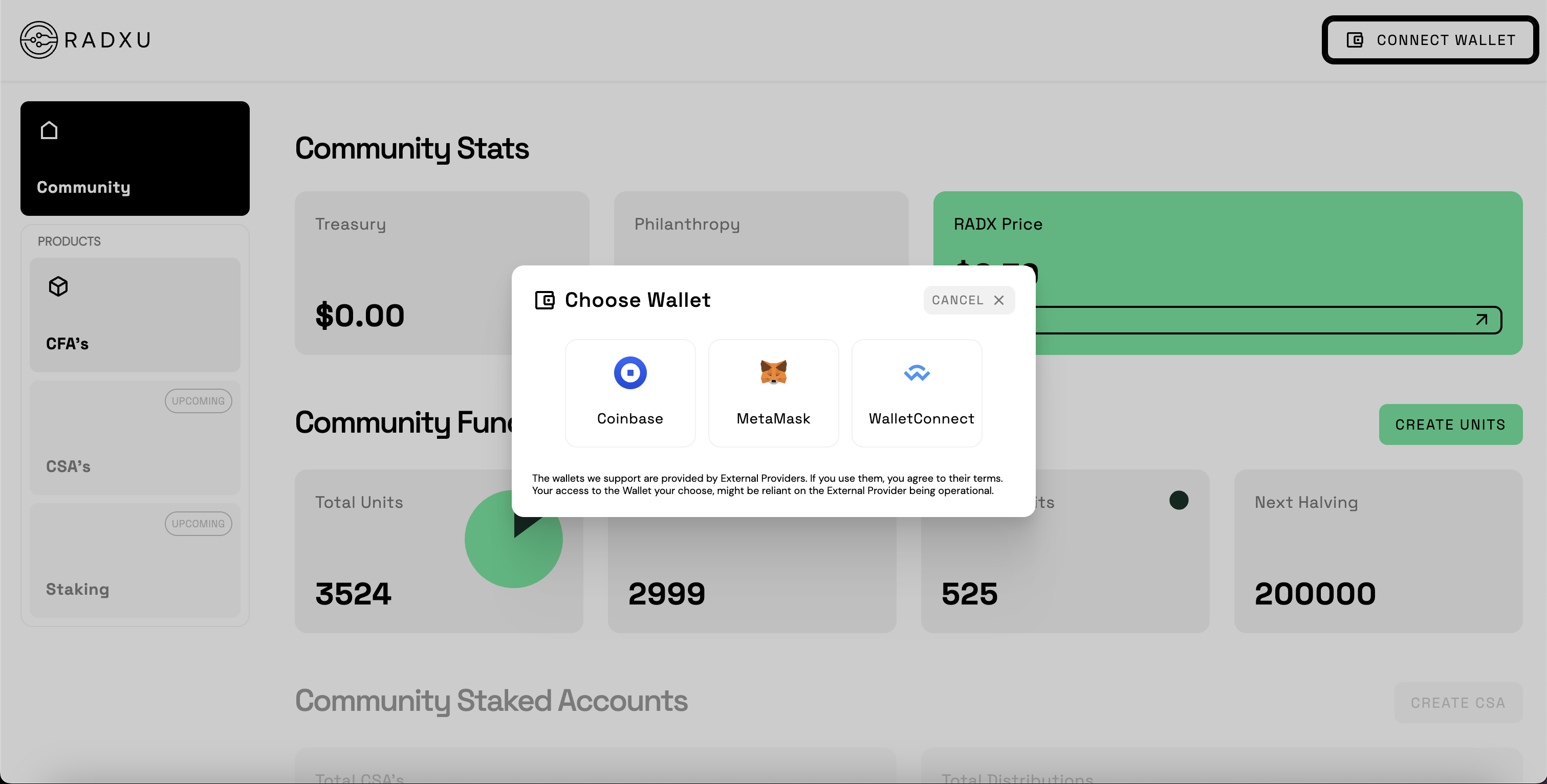 Radxu dApp Desktop 4